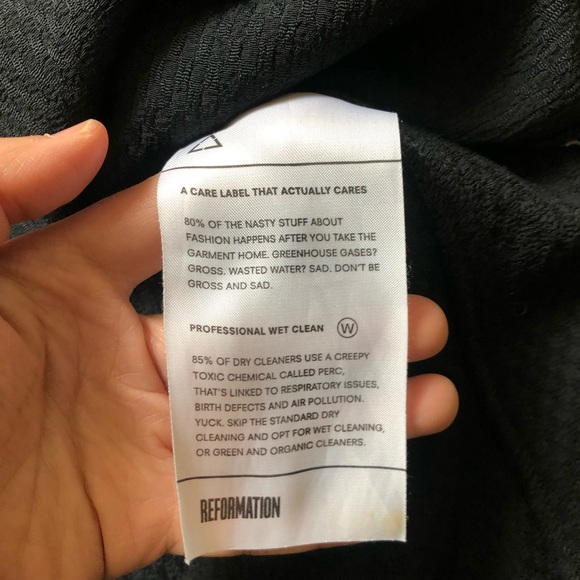 Reformation black open size dress - Picture 7 of 8